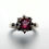 縮圖：1.55ct Natural Rhodolite garnet 925 Silver / Gold ring