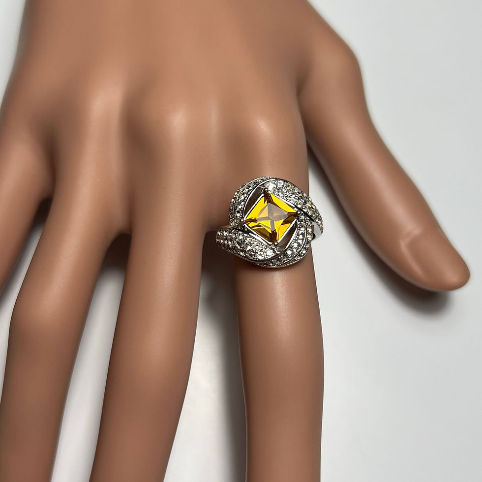 Miniatura: 1.15ct Natural Yellow Heliodor Beryl 9ct 14ct 18ct 10k 14k 18k 375 585 750 Gold, 950 platinum ring