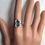 縮圖：Certified 1.3ct Natural Indicolite tourmaline 925 Silver / Gold ring
