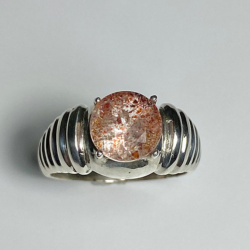 2.1ct Natural Strawberry Quartz 925 Silver / Gold/ Platinum solitaire u