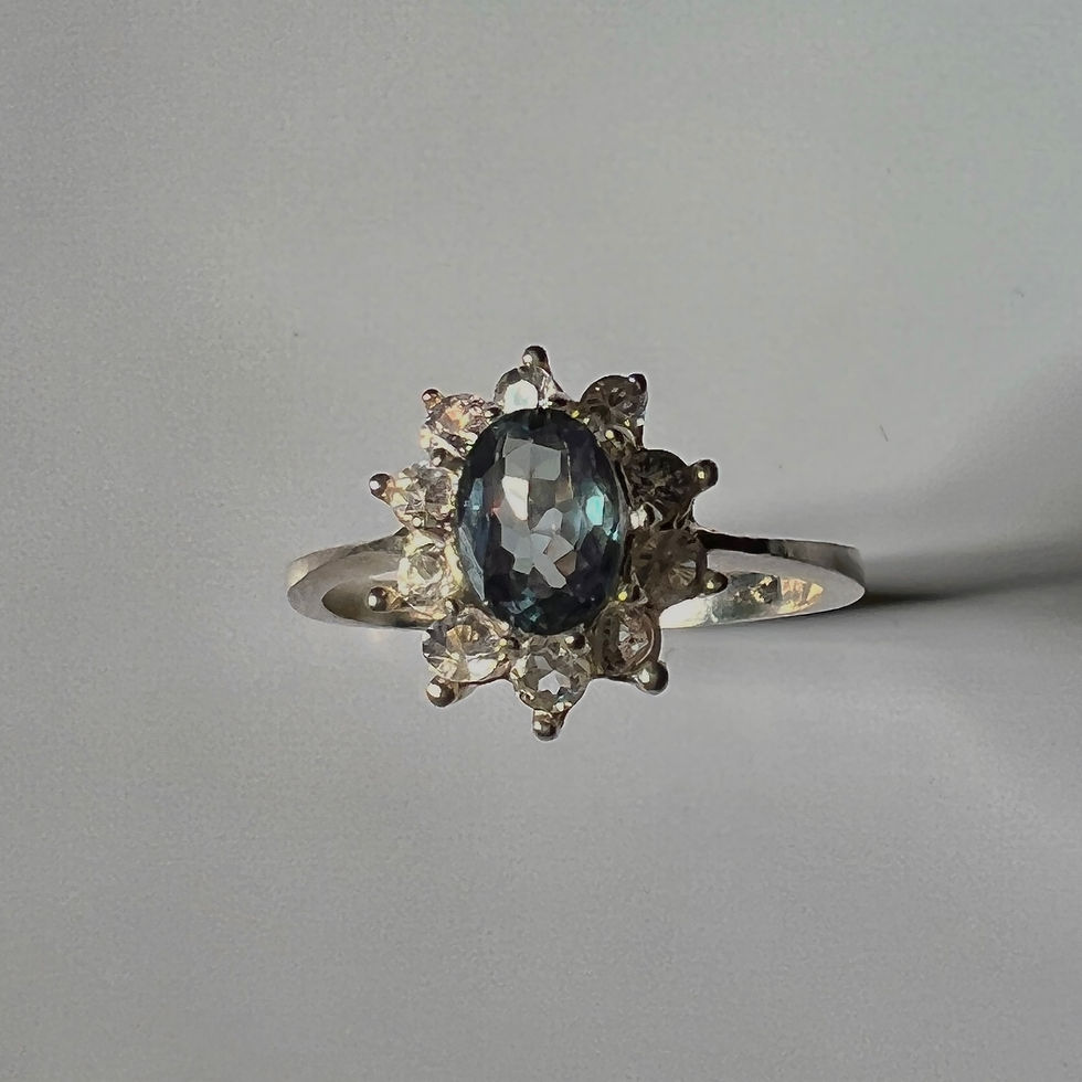 Thumbnail: 0.7ct Natural Alexandrite colour change 925 Silver / Gold/ Platinum ring