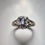 Miniatura: 0.50ct Natural Alexandrite colour change 925 Silver / Gold/ ring