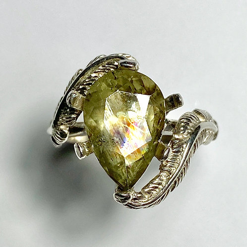 4.2ct Natural Colour Change Diaspore 925 Silver / Gold/ Platinum ring