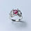 縮圖：1.2cts Natural Ruby pigeon blood red 925 Silver / Gold/ Platinum ring