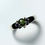 縮圖：0.5ct Natural Parti Green blue Sapphire 925 Silver / Gold/ Platinum ring