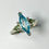 Miniatura: 1.8ct Natural Paraiba blue Zircon 925 Silver / Gold/ Platinum ring
