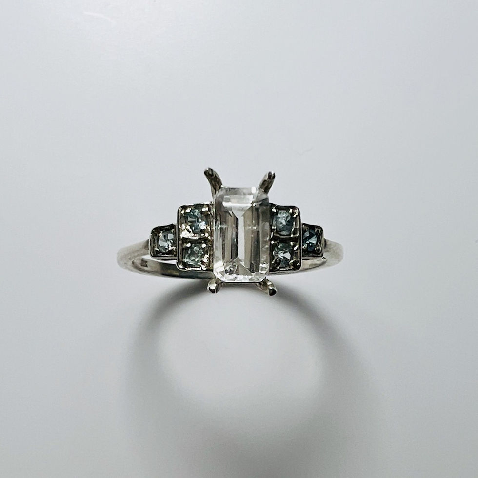縮圖：0.75ct Natural Russian Phenakite 925 Silver/ Gold/ Platinum ring