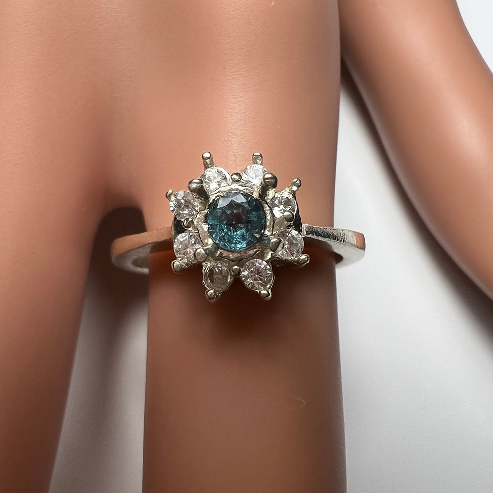 Thumbnail: 0.25ct Natural Alexandrite colour change 925 Silver / Gold/ ring