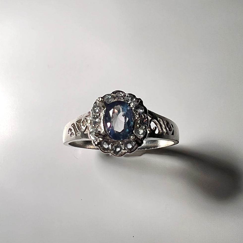 Миниатюра: 0.46ct Natural Alexandrite colour change 925 Silver / Gold/ ring