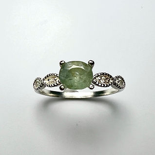 1.15ct Natural rare Alexandrite colour change 925 Silver / Gold ring