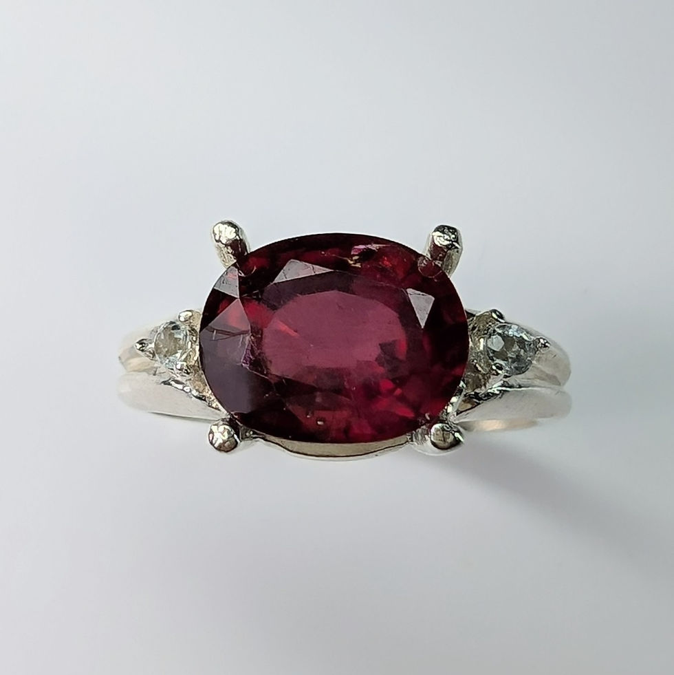 Thumbnail: 3.62ct Natural Ruby pigeon blood red 925 Silver / Gold/ Platinum ring