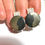 Miniatura: 36.6ct Natural Apache Gold (Steatite & Golden Pyrite)925 Silver / Platinum studs earrings