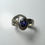 縮圖：0.45ct Natural Royal Blue Sapphire 925 Silver/ Gold unisex snake ring