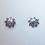 Miniature : Natural Alexandrite colour change green 925 Silver 9ct 14k 18k 375 585 750 Gold studs earrings