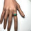 縮圖：Certified Natural Zambian Emerald 925 Silver / Gold/ Platinum ring
