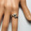 Miniatura: Natural Colour change Bekily Blue Green Garnet 925 Silver / Gold ring