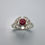 Miniature : Natural Ruby pigeon blood red 925 Silver / Gold/ Platinum ring