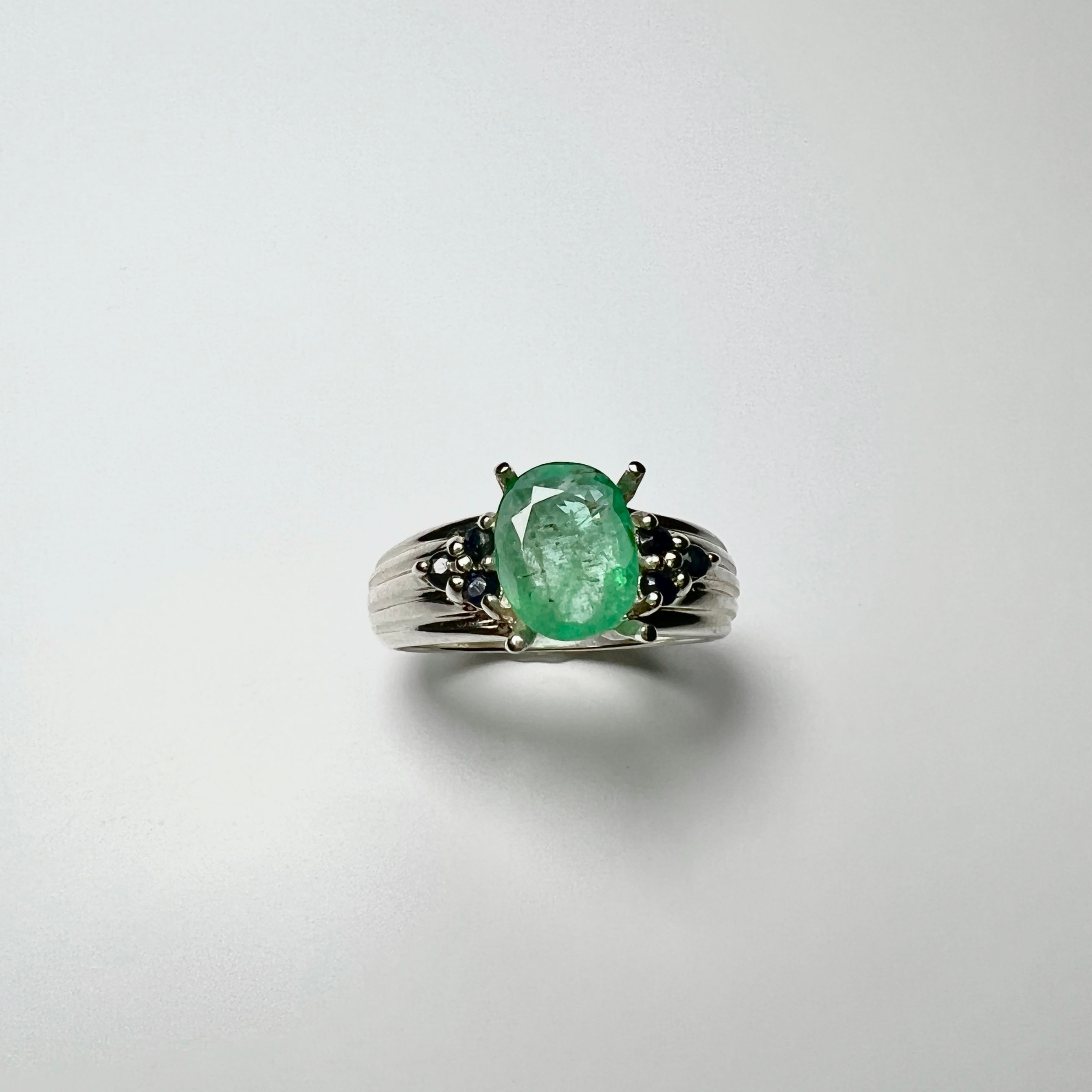 Certified Natural Zambian Emerald 925 Silver / Gold/ Platinum ring