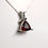 縮圖：3.15cts Natural Almandine Garnet Silver / 9ct 14k 18k 375 585 750 Gold / Platinum trillion pendant