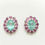 Miniatura: Natural parailba blue tourmaline 925 Silver 9ct 14k 18k 375 585 750 Gold Platinum studs earrings