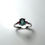 縮圖：Certified 0.9ct Natural Indicolite tourmaline 925 Silver / Gold ring