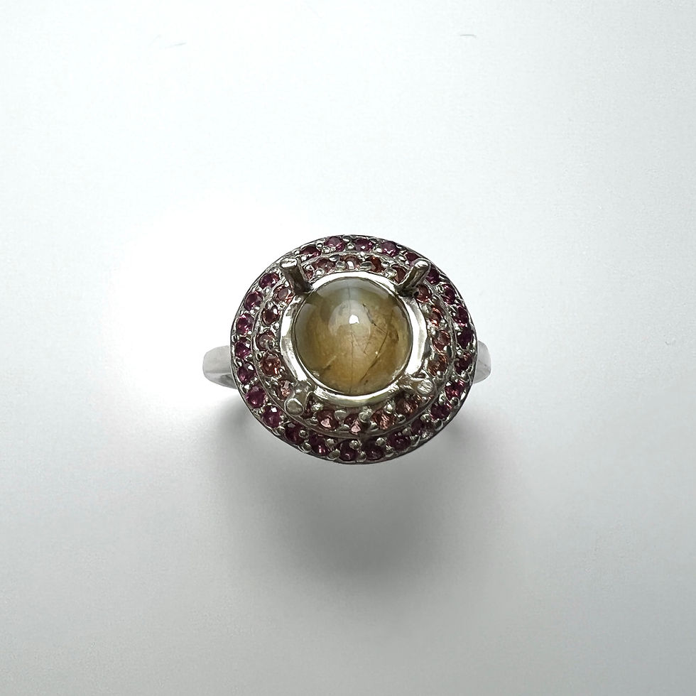 縮圖：1.8ct Natural Chrysoberyl cat's eye 925 Silver / Gold / Platinum ring
