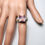 縮圖：5cts Natural Bi-colour Ametrine 925 Silver / Gold/ Platinum ring