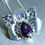 縮圖：1.30ct Natural Purple Spinel orchid pendant 925 Silver / Gold / Plati