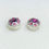 Miniatura: Natural Rhodolite Garnet Silver/ Gold/Platinum stud earrings