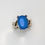 サムネイル： 3.29ct Natural blue ceruleite 925 Silver / Gold/ Platinum ring