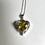 縮圖：2.4cts Natural titanite sphene Silver / Gold / Platinum heart pendant on chain