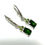 Miniature : Natural Chrome Diopside Silver /Gold / Platinum drop dangling earrings