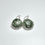 縮圖：16.45ct Natural Seraphinite green 925 Silver / Gold filigree drop earrings