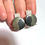 Miniatura: 36.6ct Natural Apache Gold (Steatite & Golden Pyrite)925 Silver / Platinum studs earrings