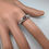 Miniature : 0.43ct Natural purple pink Sapphire 925 Silver / gold/ platinum ring