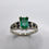 縮圖：0.7ct Natural Colombian Emerald 925 Silver / Gold/ Platinum ring