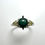 縮圖：2ct Natural Indicolite blue green tourmaline 925 Silver / Gold ring