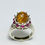 Miniatura: 4.45ct Natural Orange Citrine 925 Silver / Gold/ Platinum seahors