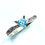 サムネイル： Natural Swiss Blue Topaz 925 Silver / Gold/ Platinum heart ring