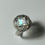 Miniature : 1.65ct Natural Rainbow Moonstone princess cut 925 Silver / Gold/ Platinum engagement ray pattern ring