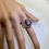 サムネイル： 9.55cts Natural Red star ruby Silver/ Gold / Platinum solitaire ring