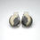 Miniatura: 36.6ct Natural Apache Gold (Steatite & Golden Pyrite)925 Silver / Platinum studs earrings