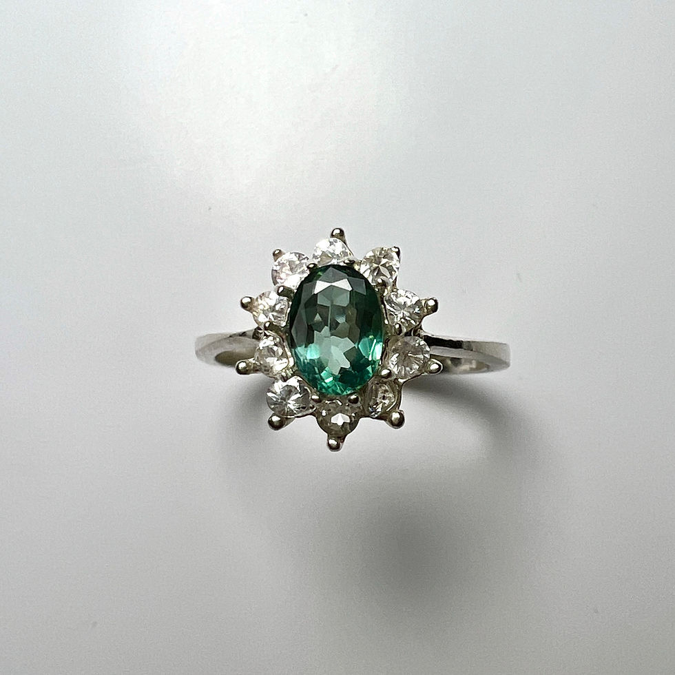 Thumbnail: 0.7ct Natural Alexandrite colour change 925 Silver / Gold/ Platinum ring