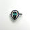 縮圖：1ct Natural Indicolite tourmaline 925 Silver / Gold/ halo ring