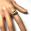 Miniature : Natural Australian Parti  Sapphire 925 Silver / Gold/ Platinum ring