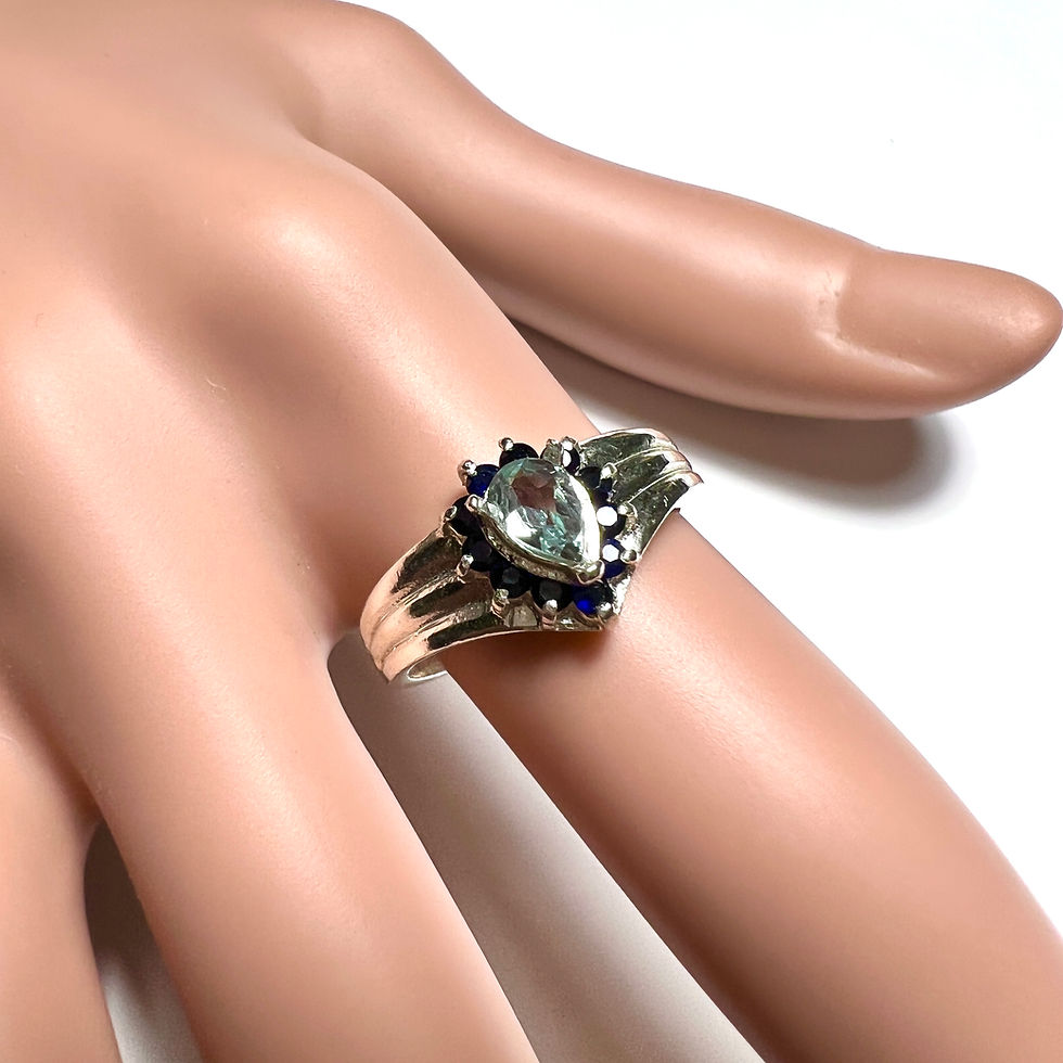 Miniature : 0.5ct Natural rare Alexandrite colour change 925 Silver/ Gold/ Platinum