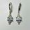 Miniatura: 1.65ct Natural Aquamarine Silver /Gold dangling earrings drop art deco