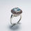 縮圖：2.18ct Natural light Blue Topaz 925 Silver / Gold/ Platinum bezel ring