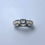 Miniature : Natural Salt and Pepper Diamond 925 Silver / Gold/ Platinum engagement ring
