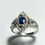 Miniature : Natural Royal blue Sapphire 925 Silver / Gold/ Platinum ring
